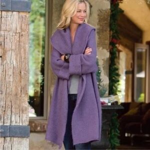 Soft Surroundings Purple Cardigan